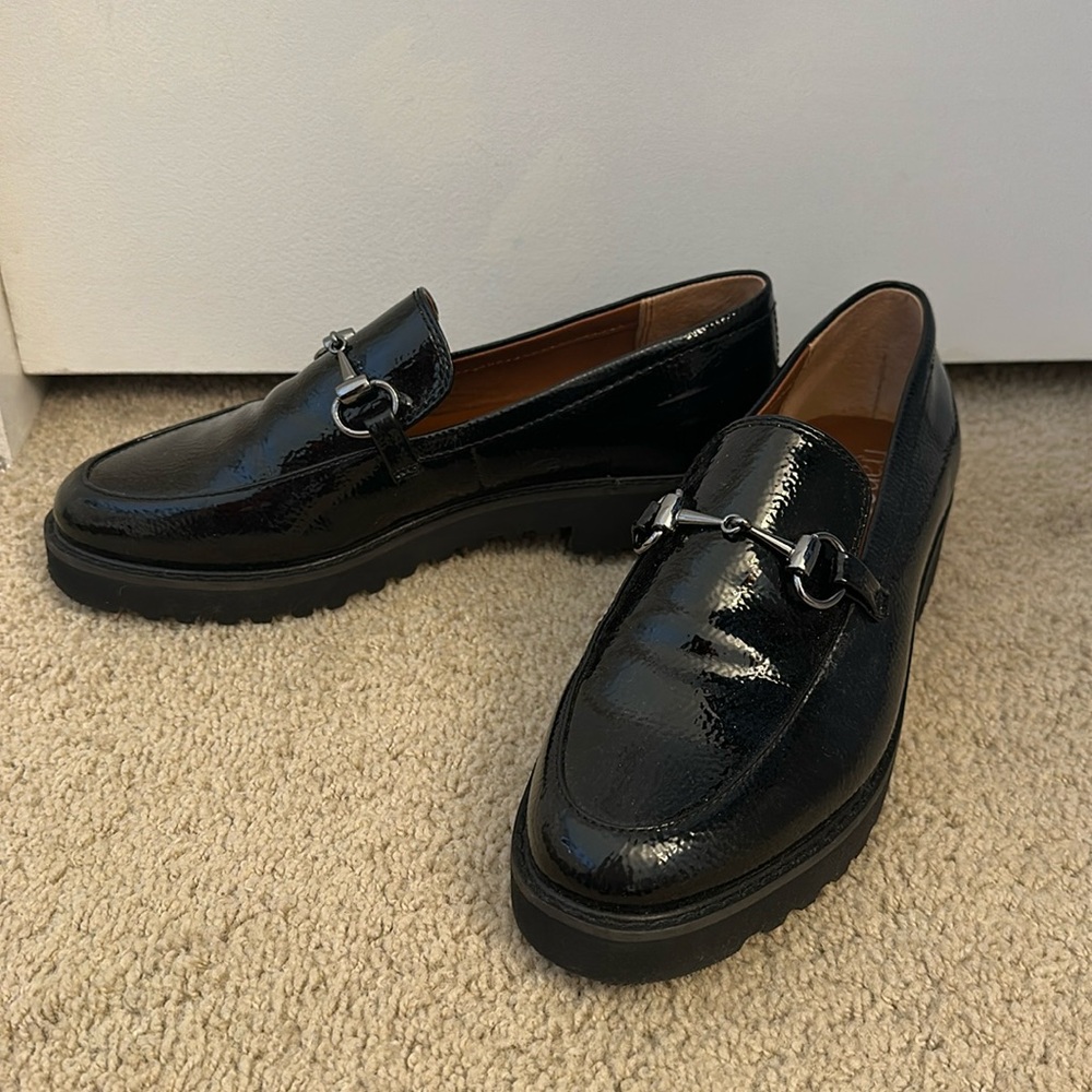 Franco Sarto black loafers